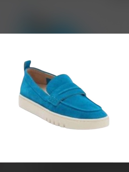 Vionic Shoes - Vionic Teal Blue Suede Slip-On Loafer NWOB SZ 8